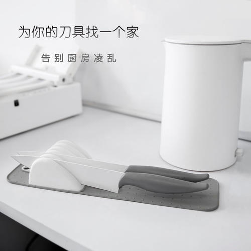 简约抽屉分隔刀架创意卧式台面刀具收纳架家用厨房置物架菜刀座