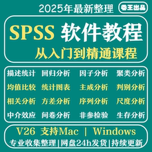 spss课程视频教程统计零基础入门精通案例分析讲解spss数据分析