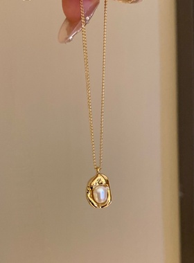 仿珍珠豆豆项链女2025新款配饰