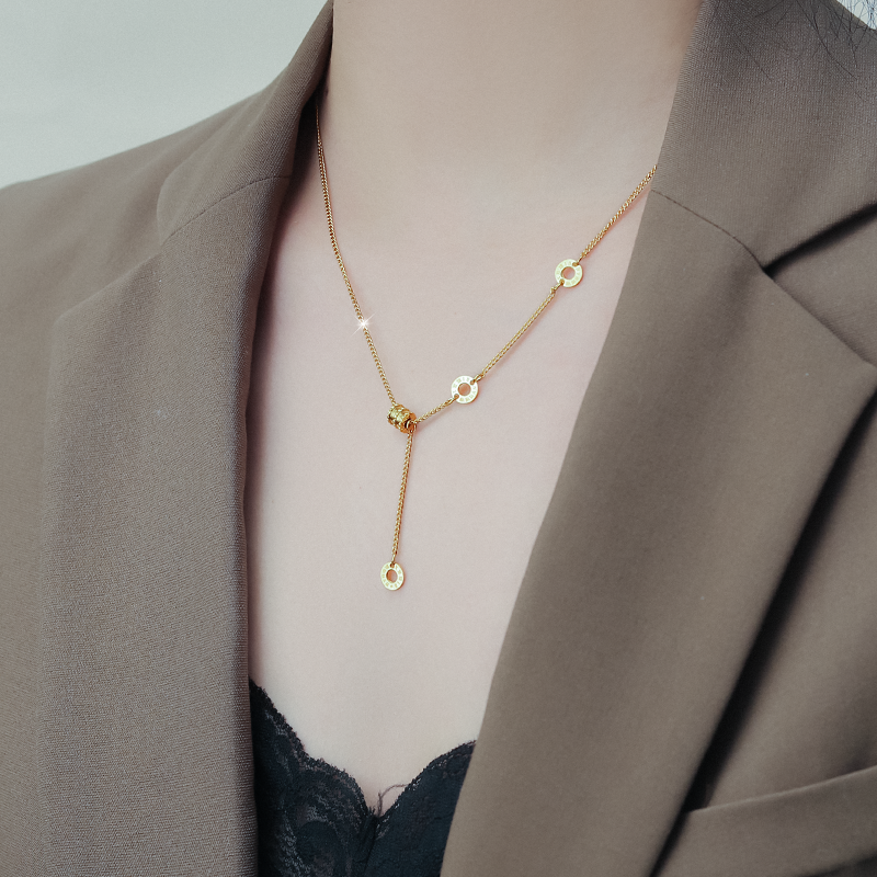 小蛮腰项链女2024新款颈链锁骨链