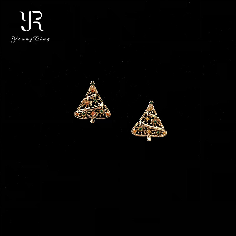 爆闪红绿配色许愿树圣诞耳钉高级感甜美风秋冬氛围感圣诞节耳饰女,饰品/流行首饰/时尚饰品新,耳钉,淘宝优惠券,粉丝福利购,淘宝优惠卷