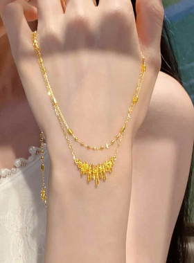 碎碎冰律动音符项链女款2025新款