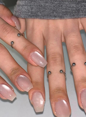 ins风仿穿孔戒指女小众设计轻奢