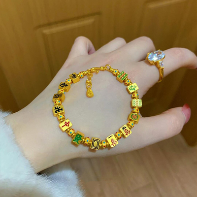 麻将手链女轻奢小众精致新款手串