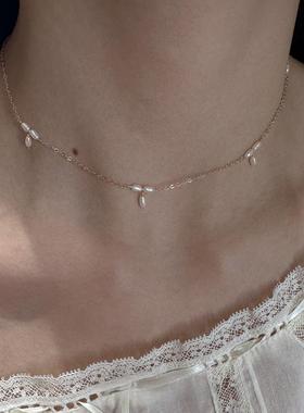 极简仿珍珠项链女款2025新款精致