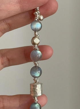 仿猫眼石水晶手链女轻奢小众精致