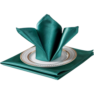 酒店口布高档饭店专用折花餐巾布西餐围脖子小方巾宴会口杯餐布垫