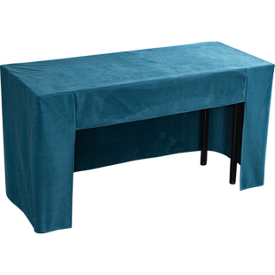 加厚双面台尼桌布酒店会议室桌布套罩展会活动台泥长方形台布定制