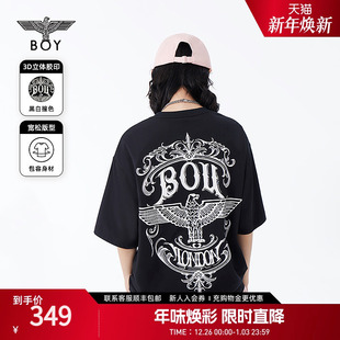 T恤老鹰印花短袖 BOYLONDON春夏情侣款 N01030 都铎王朝