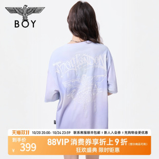 男女同款 夏季 简约风休闲潮牌T恤N01812 LONDON25新款 BOY