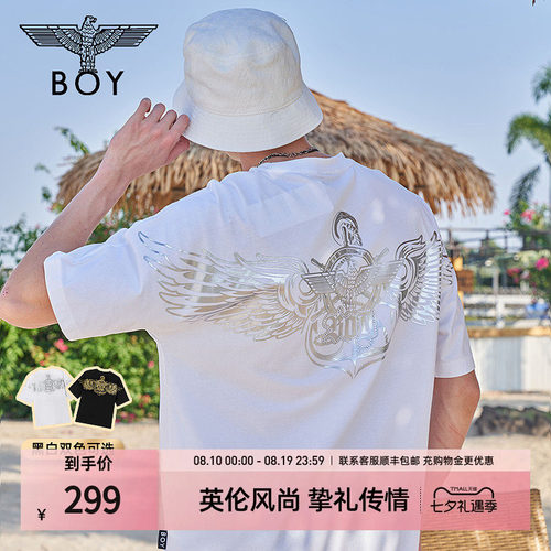 boylondon24银烫钻翅膀短袖短袖