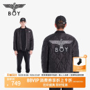 男女同款 BOYLONDON秋季 外套黑色老鹰棉服N29007 太空少年