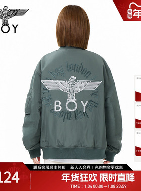 BOYLONDON情侣棒球服夹克外套冬季潮流时尚男女同款棉服N29009