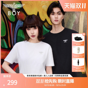 寂寥黑夜 潮牌短袖 BOYLONDON25新款 黑色基础款 T恤N01257 情侣款