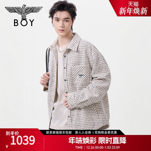 衬衫 BOYLONDON25春季 小香风复古朋克梭织长袖 情侣款 N21011 新款