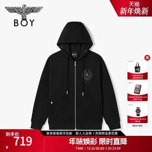 连帽外套男女N06032 透气2025年冬新款 BOYLONDON高街开衫 卫衣时尚