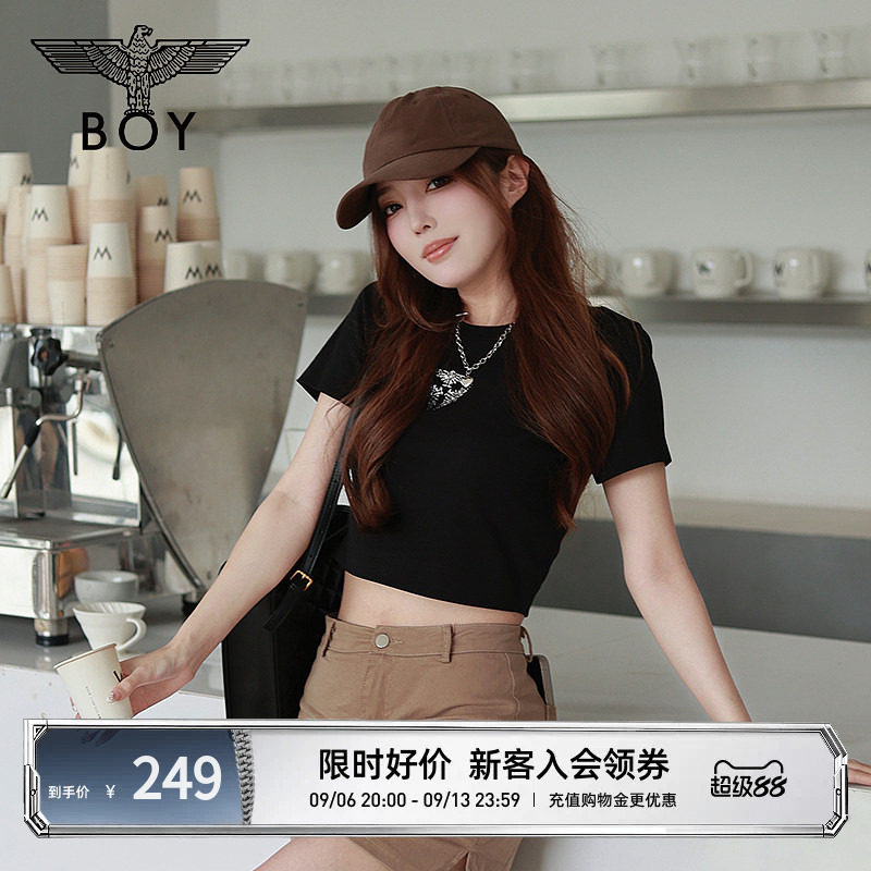 BOYLONDON时尚立体短款T恤图片