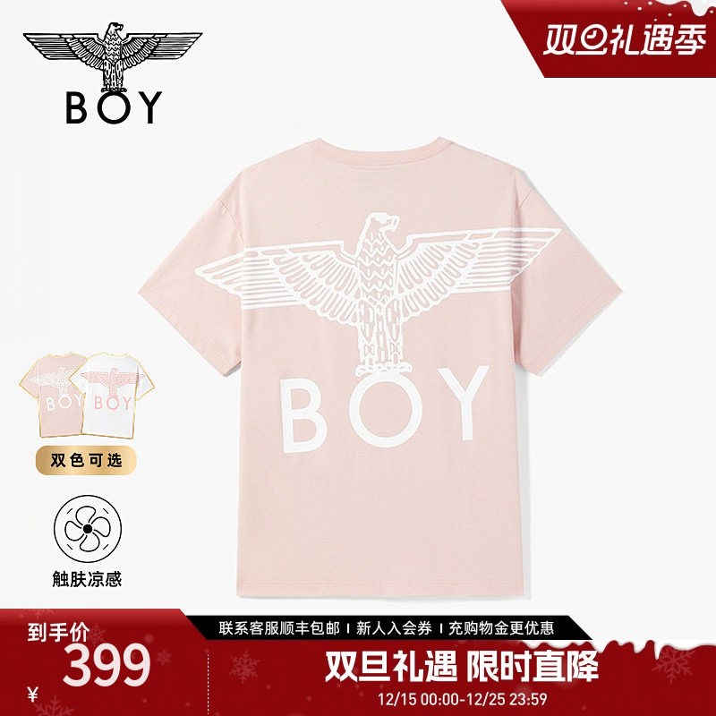 【粉雪宣言】BOY LONDON25夏男女同款潮牌凉感圆领短袖T