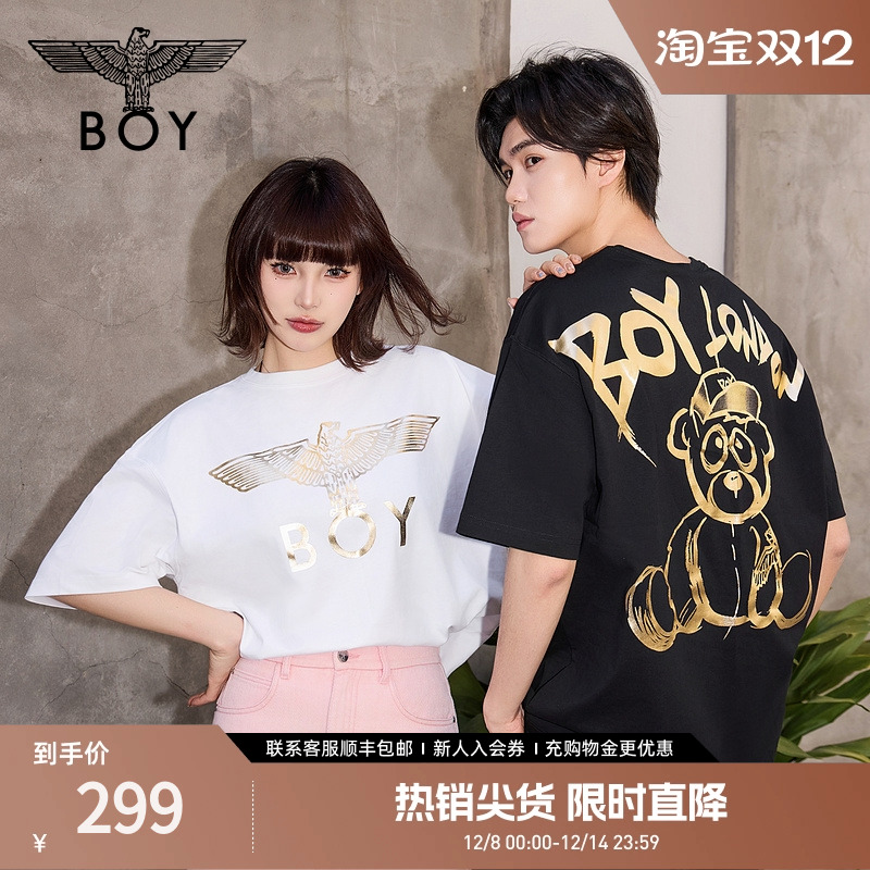 boylondon短袖男女22老鹰涂鸦