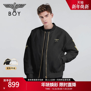 棉服情侣冬仿烫金潮流棉衣外套N29008 BOYLONDON短款 伦敦塔桥
