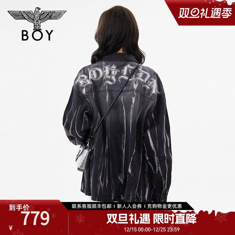 【似水流烟】BOYLONDON春季情侣款潮牌水洗牛仔衬衫外套N4