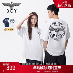 潮牌短袖 BOYLONDON25新款 大翅膀高街时尚 男女同款 T恤N01162 夏季