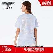 印花可爱小熊时尚 BOYLONDON夏男女同款 数码 圆领T恤N01023
