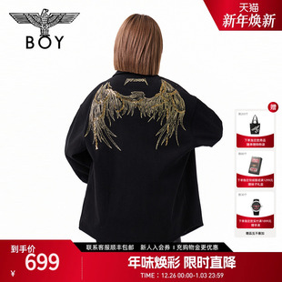 金翼锁链 外套潮牌时尚 BOYLONDON春季 衬衫 翻领N21902 情侣长袖