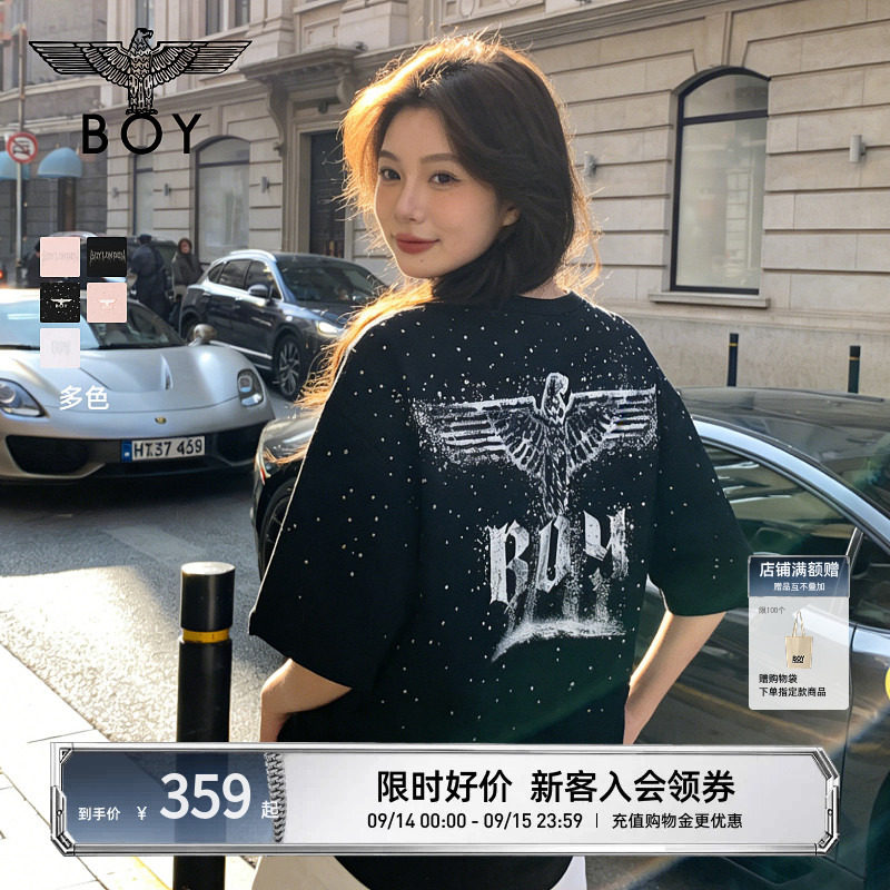boylondon24满天星渐变印花T恤图片