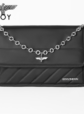 BOYLONDON春季潮牌立体金属老鹰腋下斜跨两用链条包N85003