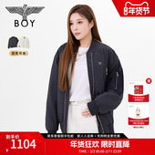 BOY 棒球领棉服N29006 宽松保暖短款 LONDON冬情侣款 绣花时尚
