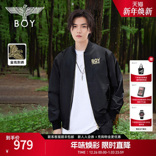 情侣外套刺绣棒球领飞行员夹克N23033 BOYLONDON春季 碟中谍