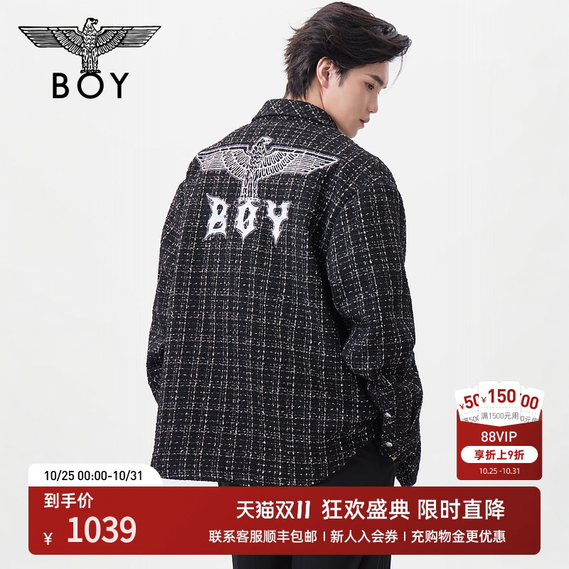 【假面舞会】BOYLONDON25新款秋季情侣款小香长袖衬衫外套N21007