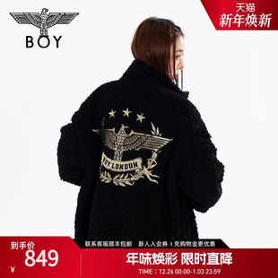 夹克朋克休闲保暖外套N23003 BOYLONDON秋冬男女同款 金鹰荣耀