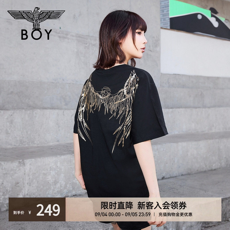 BOYLONDON短袖男女同款潮牌T恤图片