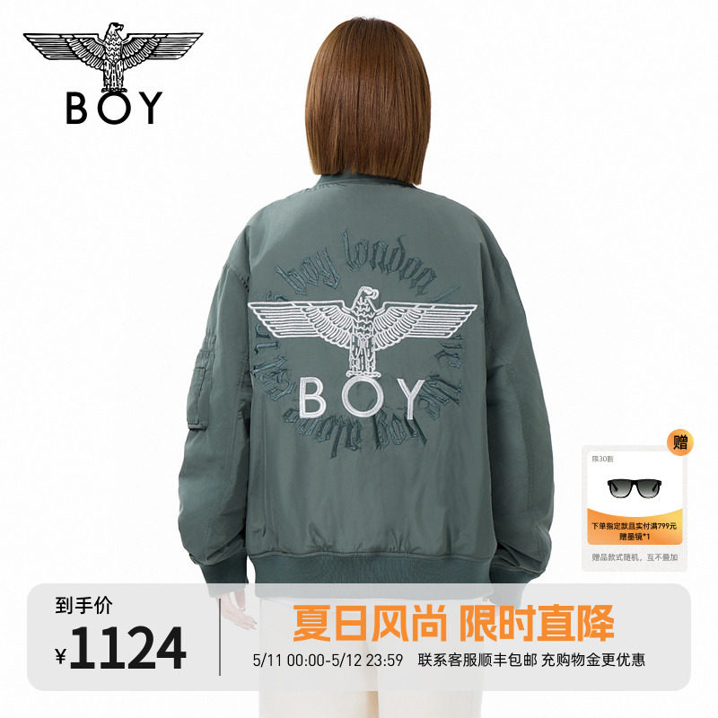 BOYLONDON情侣棒球服夹克外套冬季潮流时尚男女同款棉服N2