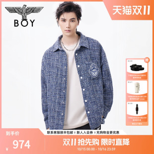 秋季 衬衫 情侣款 设计感长袖 外套N21002 小香风时尚 BOYLONDON25新品