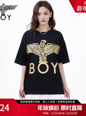 【黑宣纵令】BOY LONDON夏季男女同款翅膀时尚潮牌休闲T恤N01917