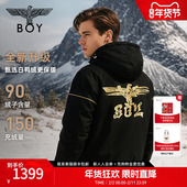 黄金法则 BOYLONDON黑色短款 90绒羽绒服冬季 男女款 外套N28911