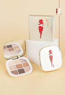 持妆显色粉漾吸睛眼影盘暗夜流棕暖晖棕点彩流霞眼影玉楼春晓眼影