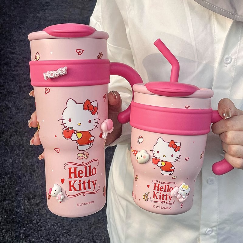 三丽鸥冰霸杯hellokitty保温杯女