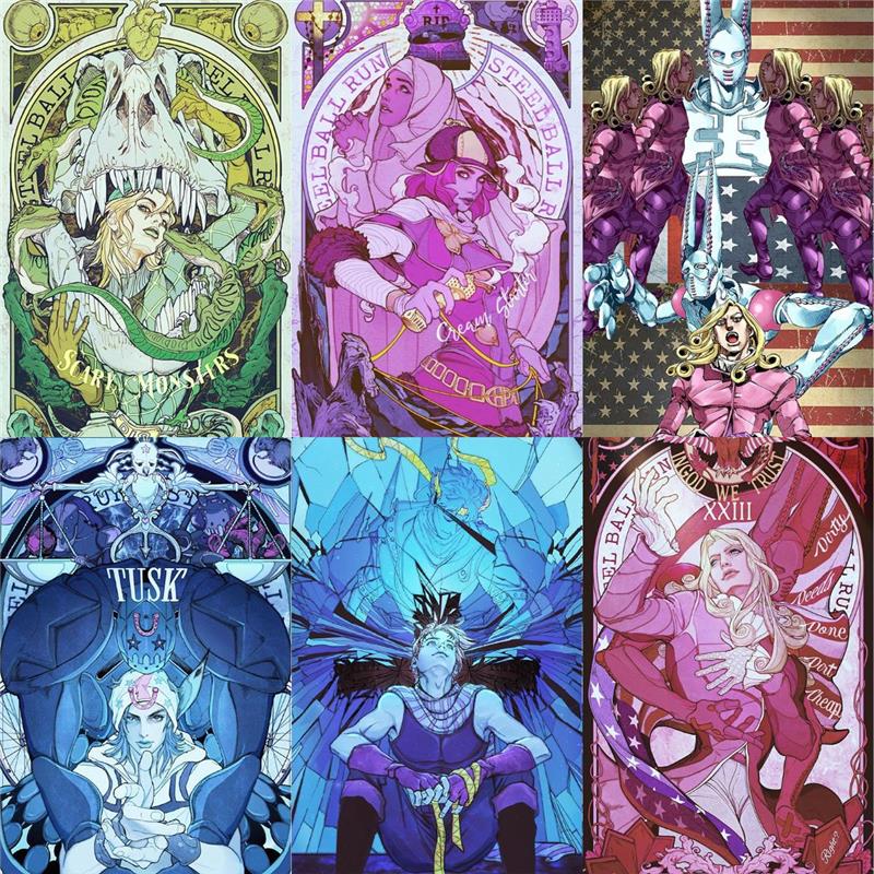 JOJO的奇妙冒险动漫海报周边空条承太郎吉良吉影二次元宿舍墙贴纸