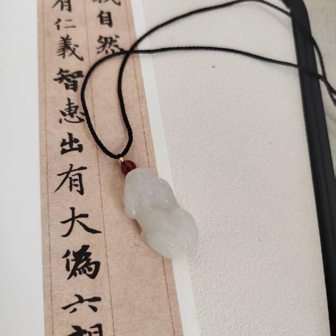 金丝玉貔貅吊坠情侣玉佩挂件小众