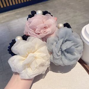 温柔玫瑰花小肠发圈甜美扎丸子