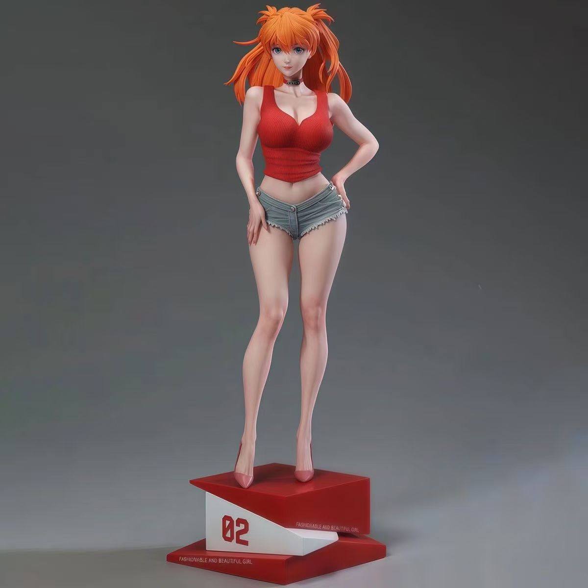 夏日女友校花明日香手办二次元动漫潮玩礼物GK模型美少女桌面摆件