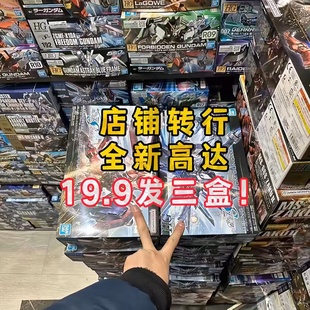 万代大班拼装模型盲盒独角兽MG模型机甲玩具红异端RG手办福袋