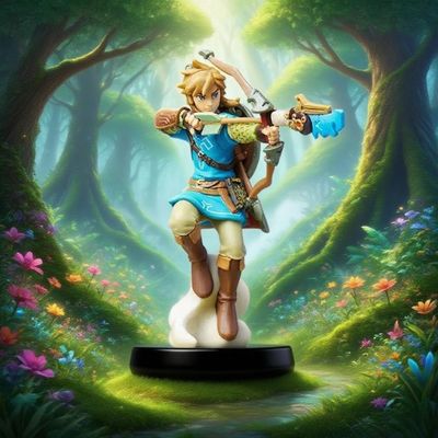 塞尔达传说王国之泪 林克 公主雕像游戏周边手办模型公仔摆件景品