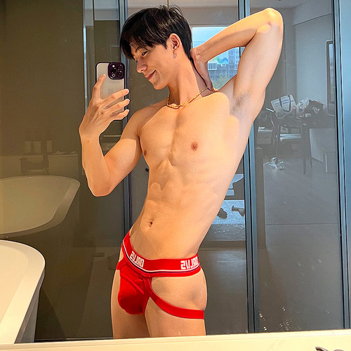 丁字裤男士性感低腰透气纯棉舒适情趣提臀显大U凸内裤双丁短裤头
