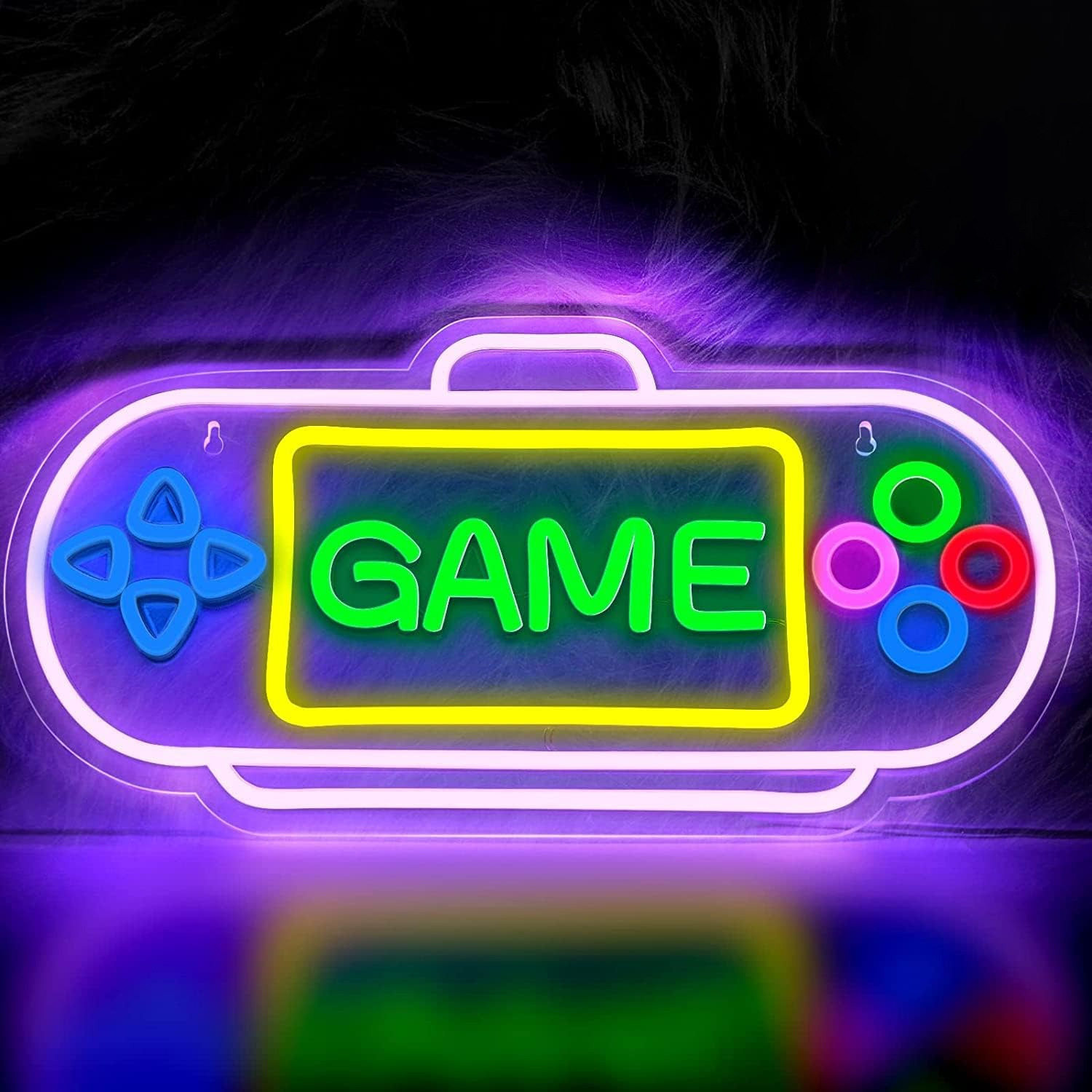 跨境爆款USB游戏GAME霓虹灯LED墙装饰气氛酒吧商店俱乐部婚礼生日,个性定制/设计服务/DIY,其它日用/装饰定制,淘宝优惠券,粉丝福利购,淘宝优惠卷