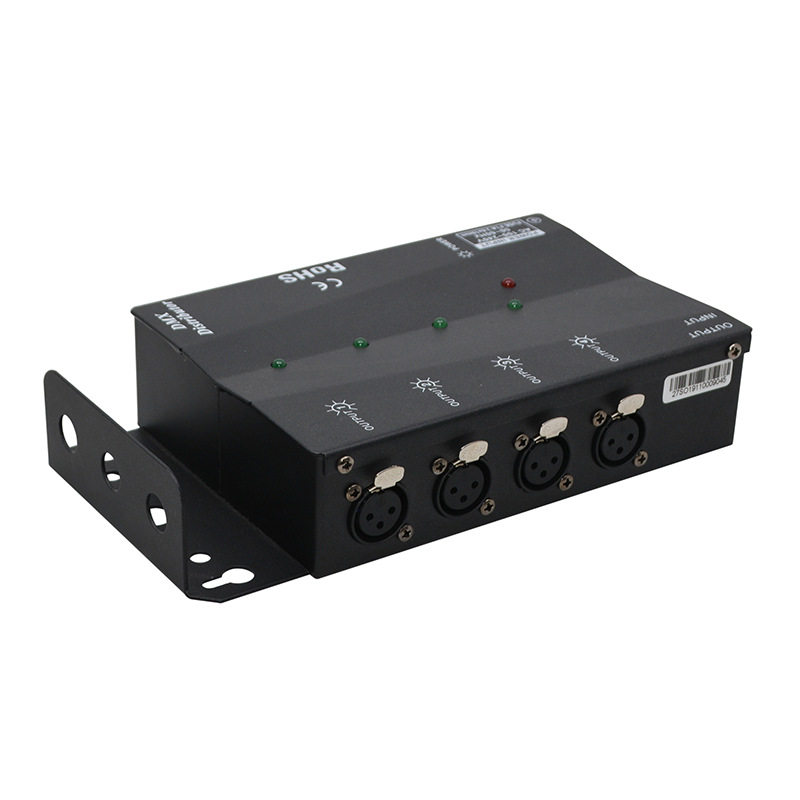 舞台灯光信号放大器DMX512分配器光电隔离信号扩大器4路8路